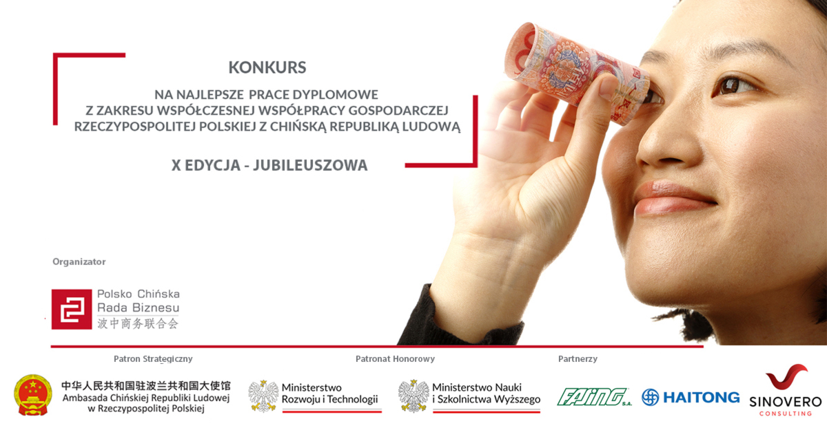 X Edycja Konkursu Prac Dyplomowych Polska Chiny 2026 05 NEW